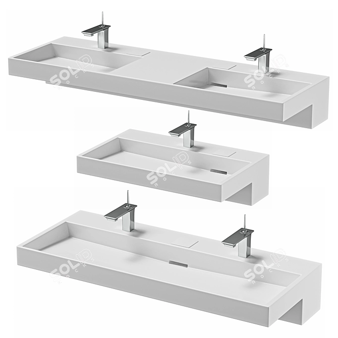 Jacob Delafon Terrace Sink Set 3D model image 2