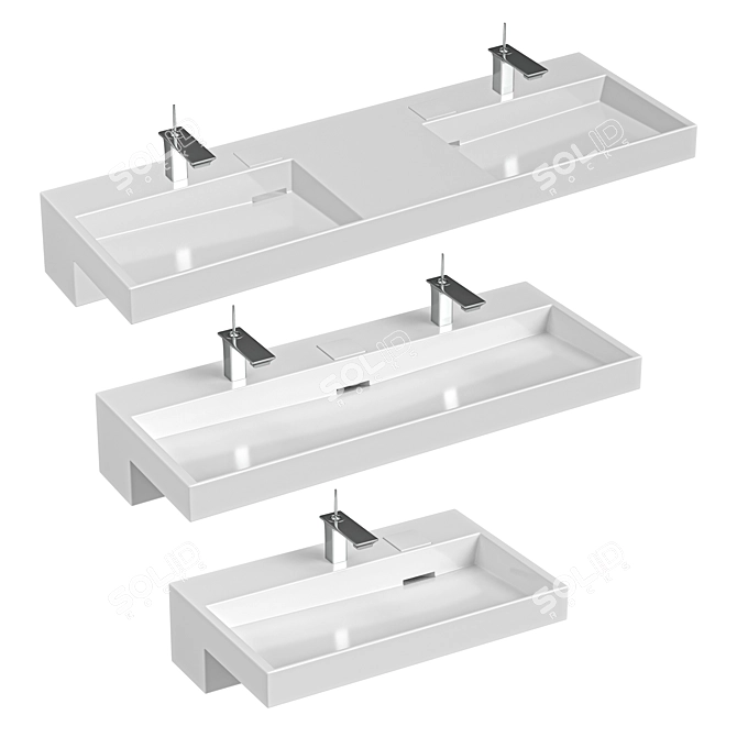 Jacob Delafon Terrace Sink Set 3D model image 4