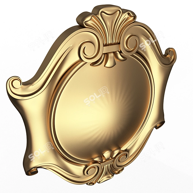 High-Resolution Cartouche 3D Model 3D model image 2