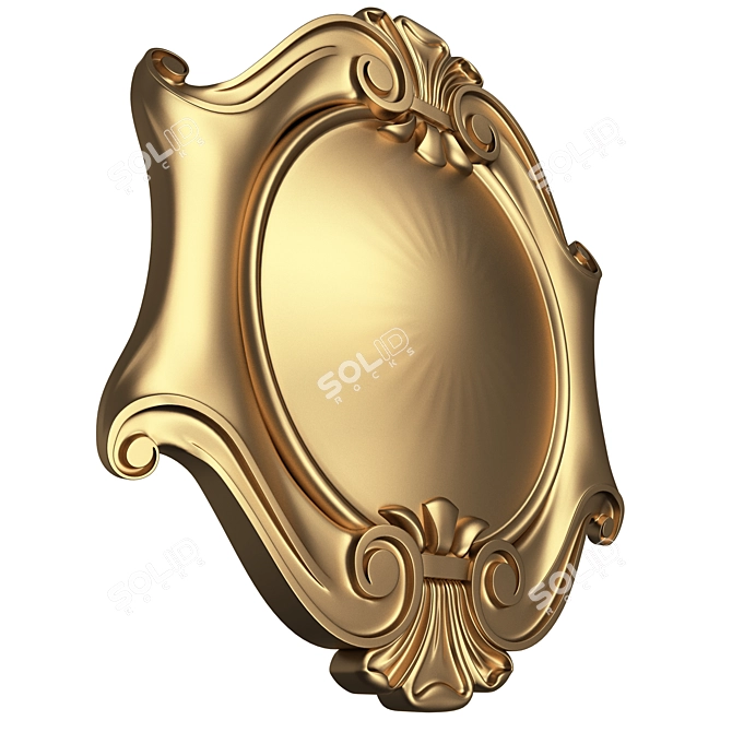 High-Resolution Cartouche 3D Model 3D model image 3