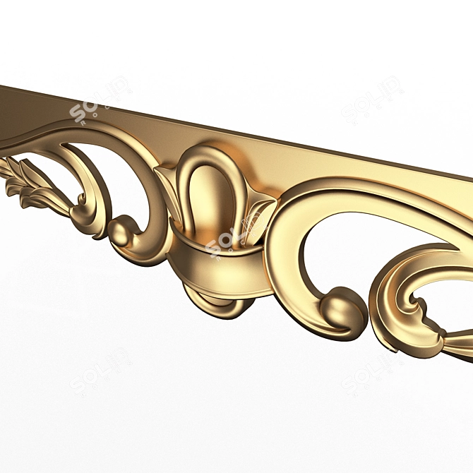 Elegant Carved Decor Furniture Model 3D model image 3