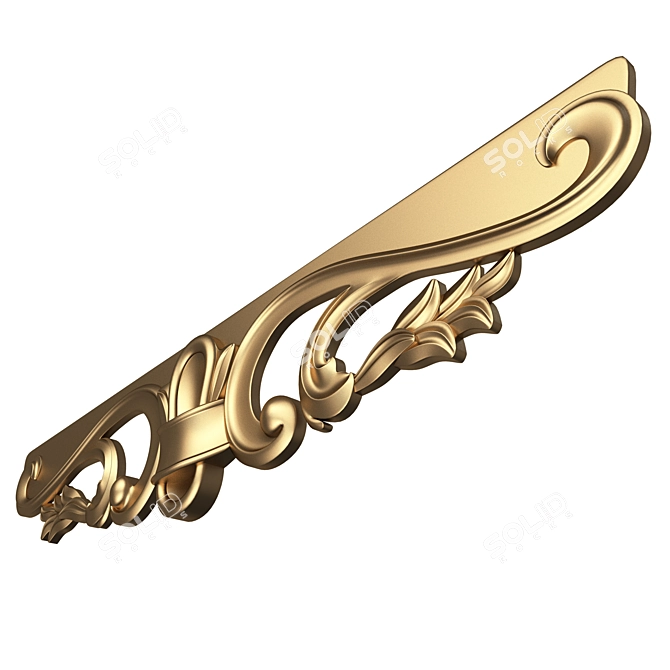 Elegant Carved Decor Furniture Model 3D model image 4