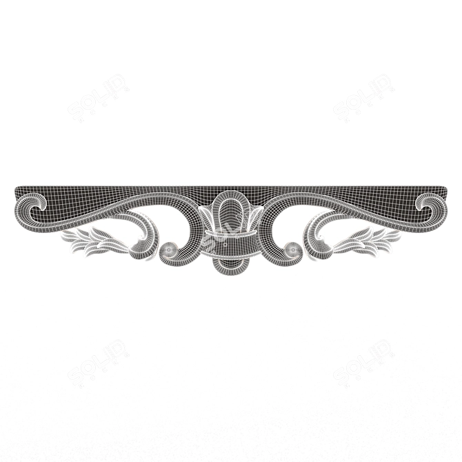 Elegant Carved Decor Furniture Model 3D model image 6