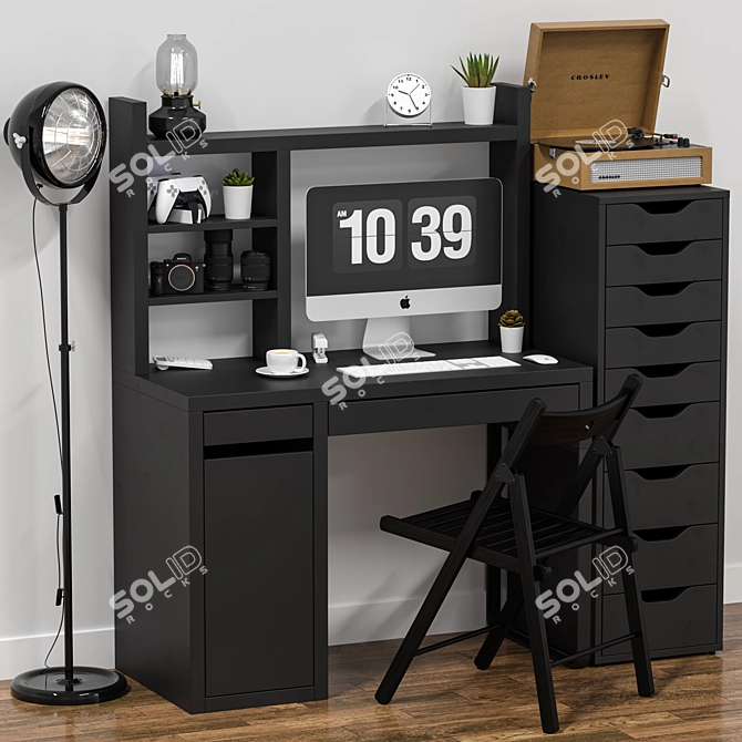 IKEA Office Workplace Set 3D model image 1