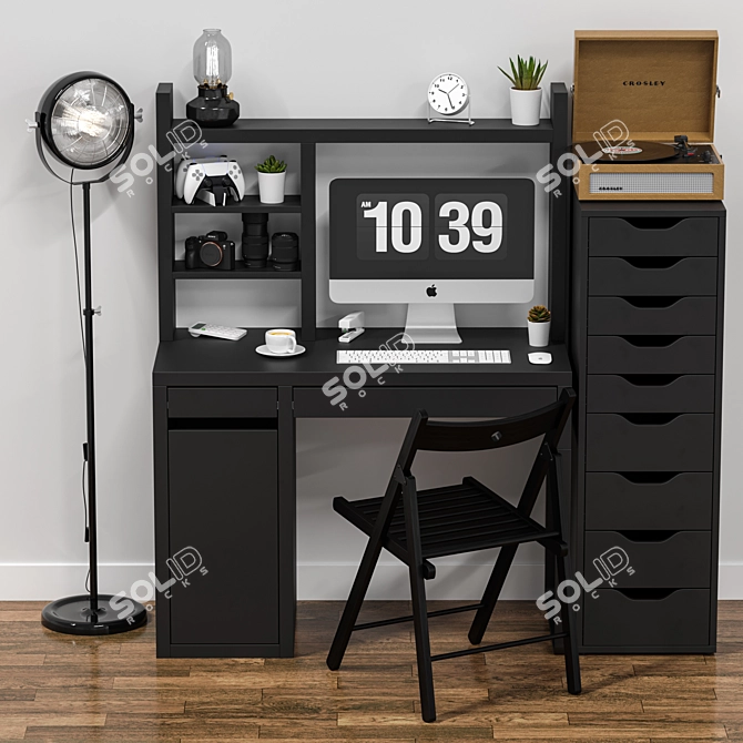 IKEA Office Workplace Set 3D model image 2