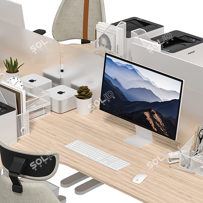 IKEA Office Workplace Bundle 3D model image 4