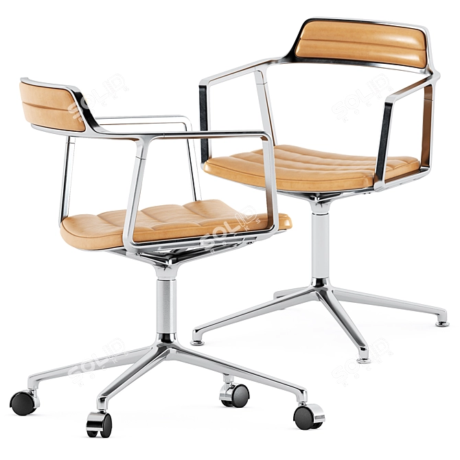 Elegant Vipp452 Swivel Chair 3D model image 1