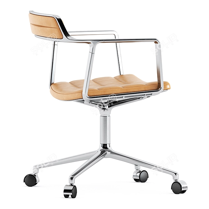 Elegant Vipp452 Swivel Chair 3D model image 4