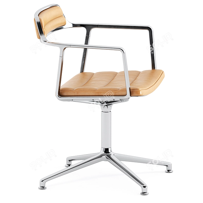 Elegant Vipp452 Swivel Chair 3D model image 6