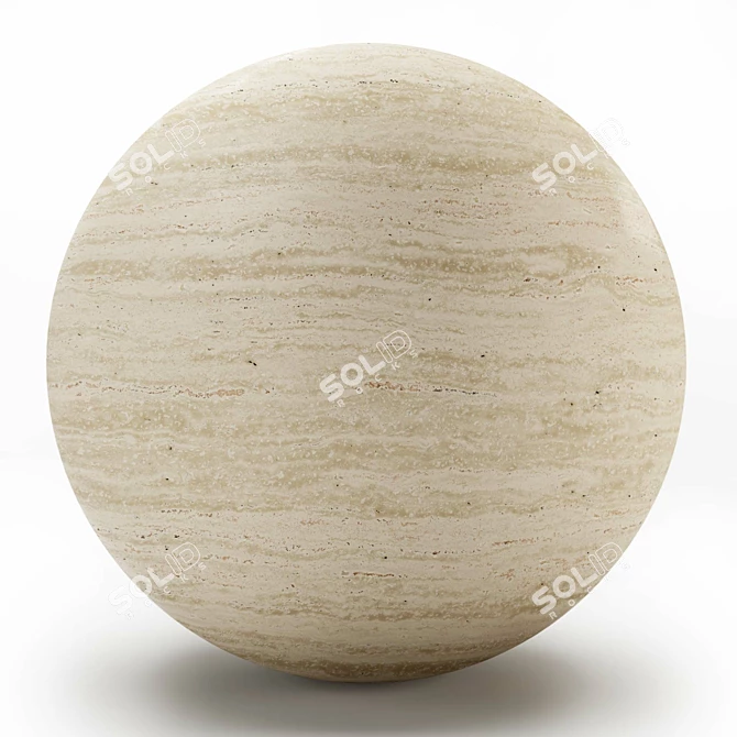 Travertine Stone 3D Texture Pack 3D model image 1