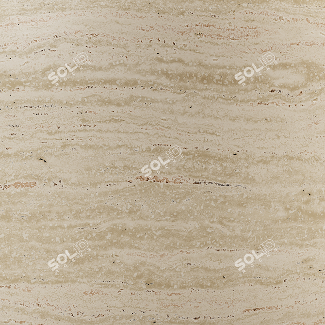 Travertine Stone 3D Texture Pack 3D model image 2