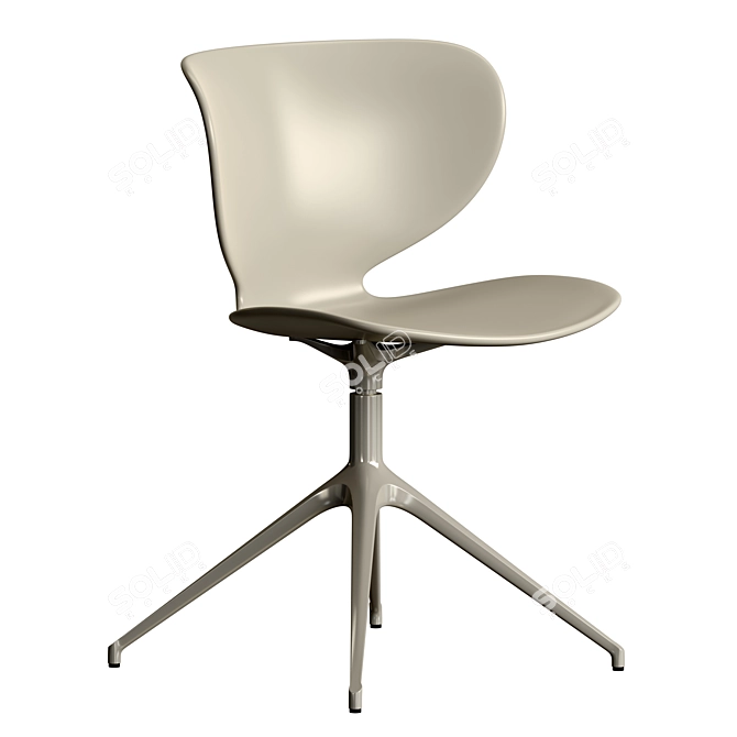 Sleek Hamilton Dining Chair 3D model image 4