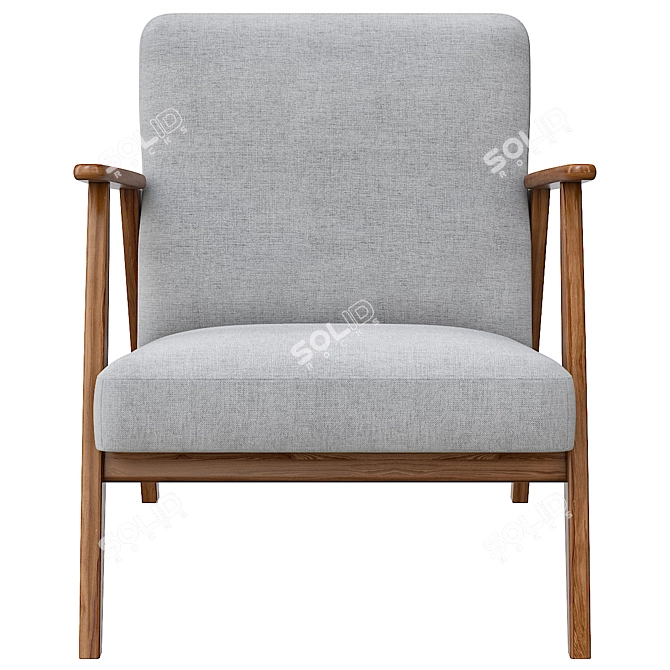 Ekenäset Grey Armchair 3D Model 3D model image 3