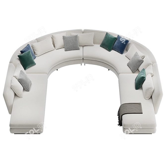 Sleek Modern Minotti Seymour Modular 3D model image 3