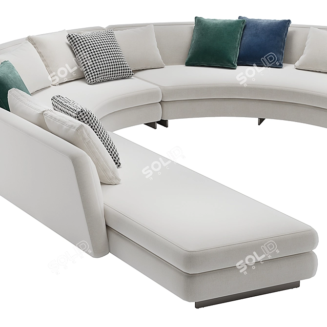 Sleek Modern Minotti Seymour Modular 3D model image 4