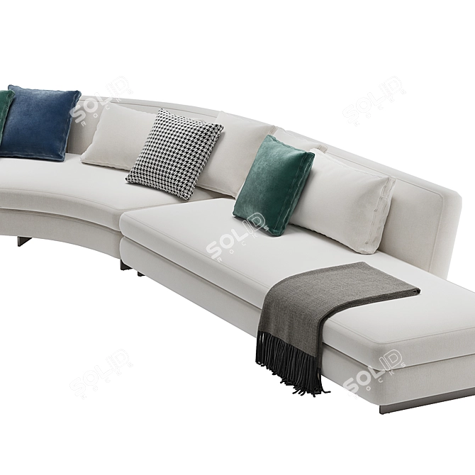 Sleek Modern Minotti Seymour Modular 3D model image 5