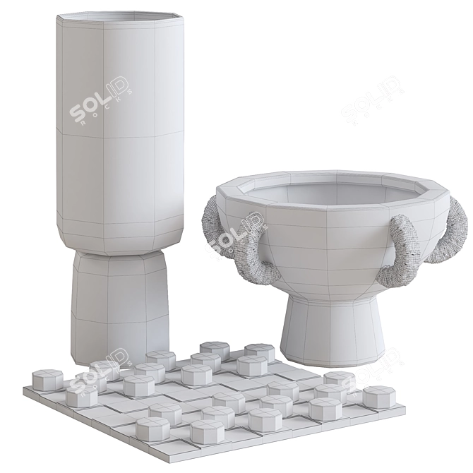 Luxury Decor Set Bundle 3D model image 3