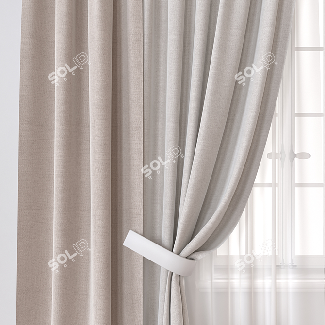 Drapery A227 | 3D Render | 87K Polygons 3D model image 2