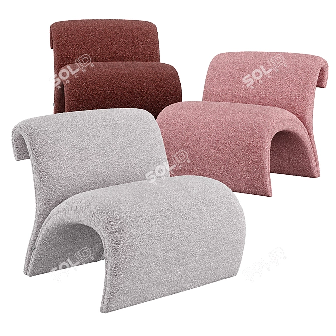 Eichholtz Vignola Chair: Timeless Elegance 3D model image 2