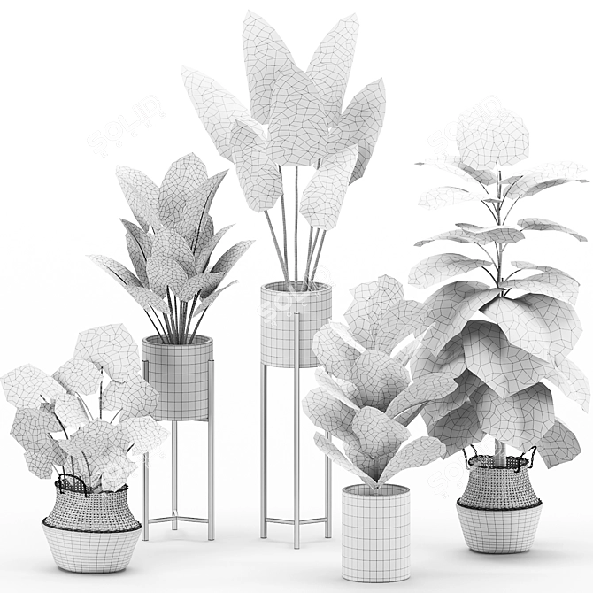 Green Oasis Set 04 3D model image 5