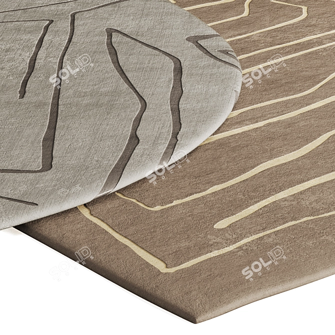 Luxury Rug Set by Corner Design 3D model image 3