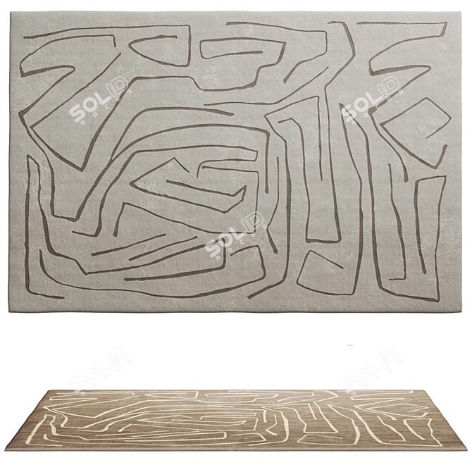 Luxury Rug Set by Corner Design 3D model image 5