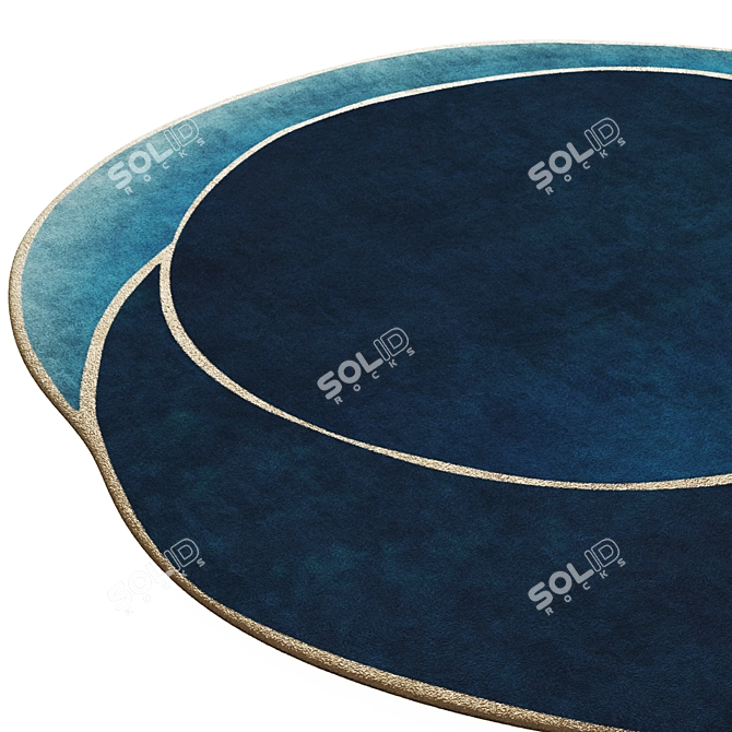 Oceania Corner Design Carpet Set 3D model image 3