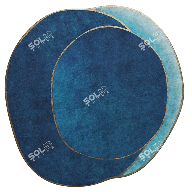 Oceania Corner Design Carpet Set 3D model image 5