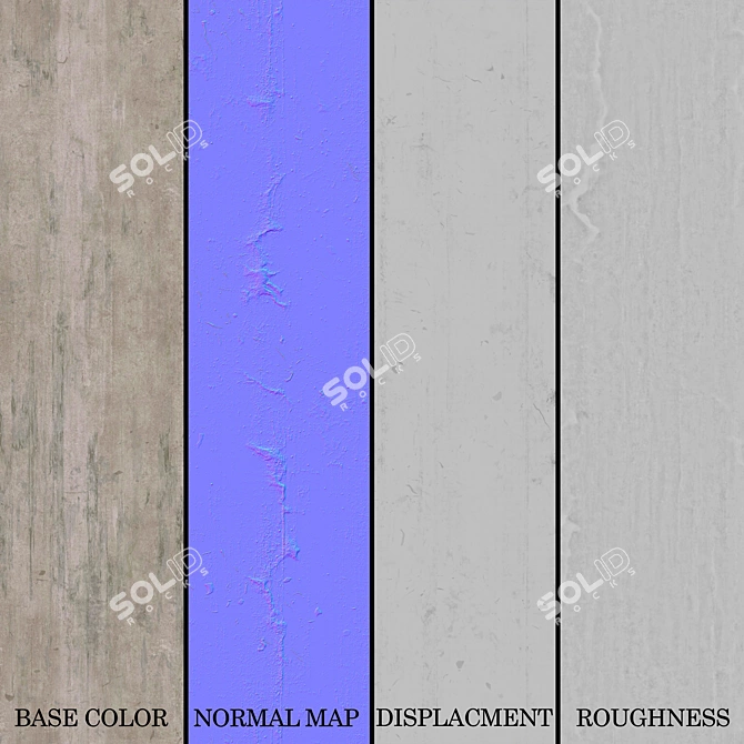  Industrial Concrete Texture Pack 3D model image 4