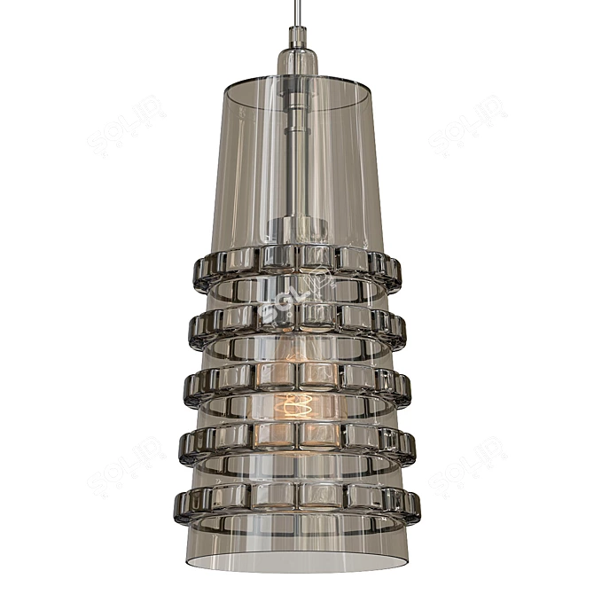 Coastal Geometric Pendant Light 3D model image 1