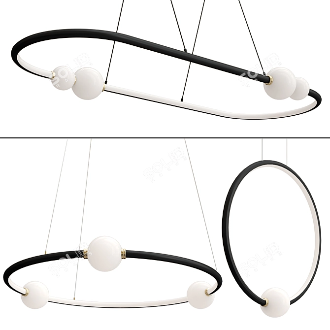 Elegant CELIA Pendant Lamp Collection 3D model image 1