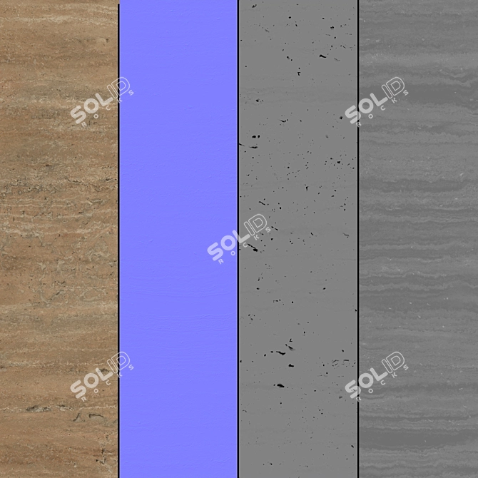 Adobe Substance 3D Vray Travertine 3D model image 8