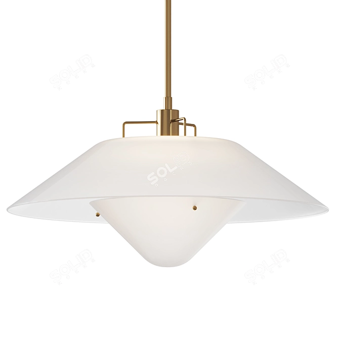 Elegant Troy Otto Pendant Light 3D model image 1