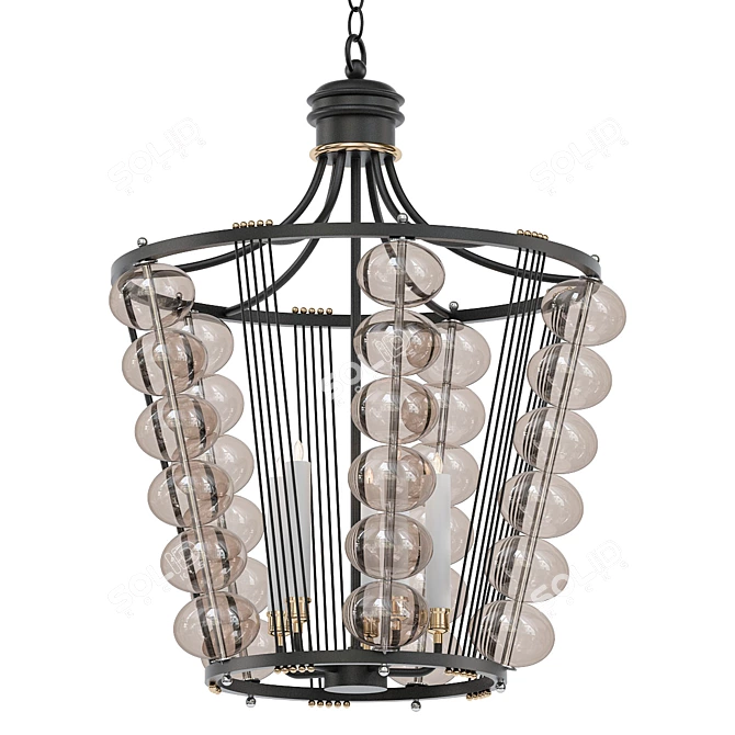 Elegant Carlyle II Pendant 3D model image 1