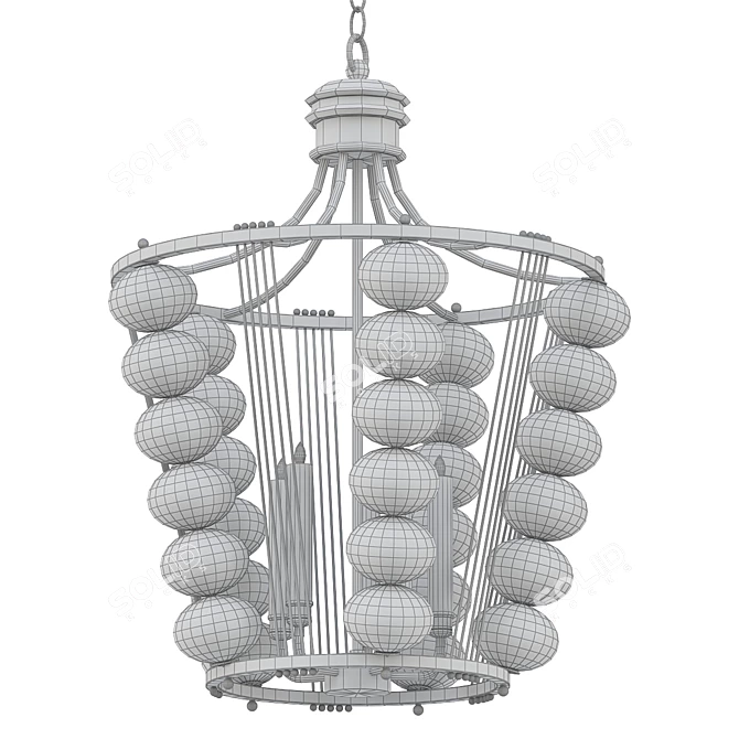 Elegant Carlyle II Pendant 3D model image 2