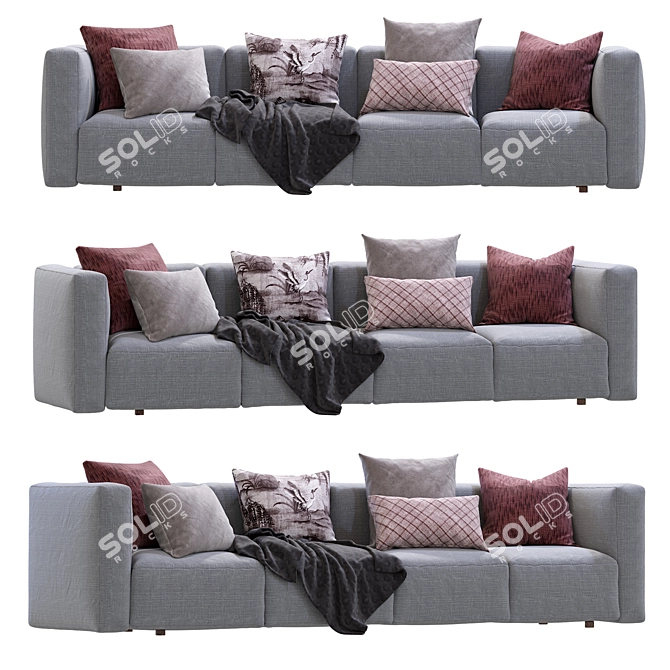 Modern Modular Prostoria Sofa Match 3D model image 1