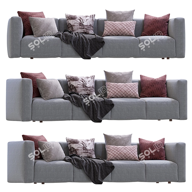 Modern Modular Prostoria Sofa Match 3D model image 2