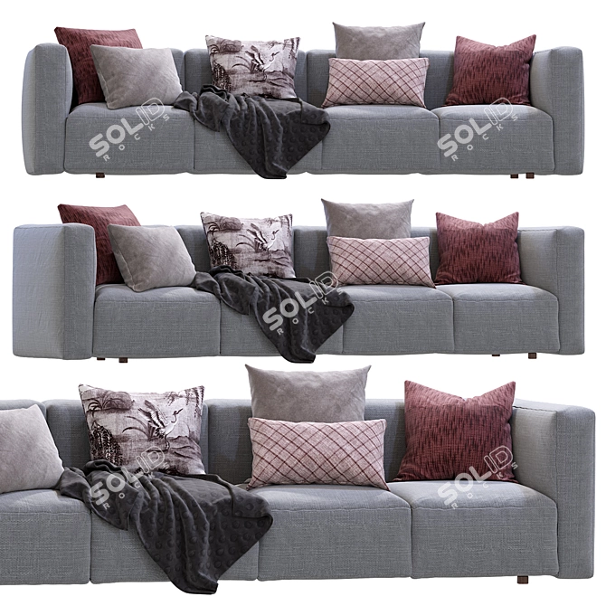 Modern Modular Prostoria Sofa Match 3D model image 3