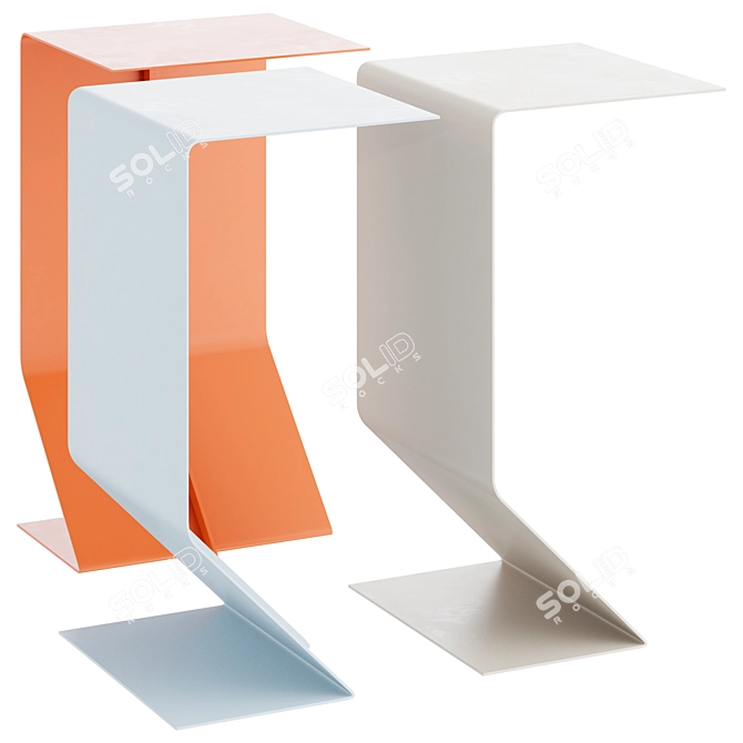 Compact Mark Accent Table 3D model image 1