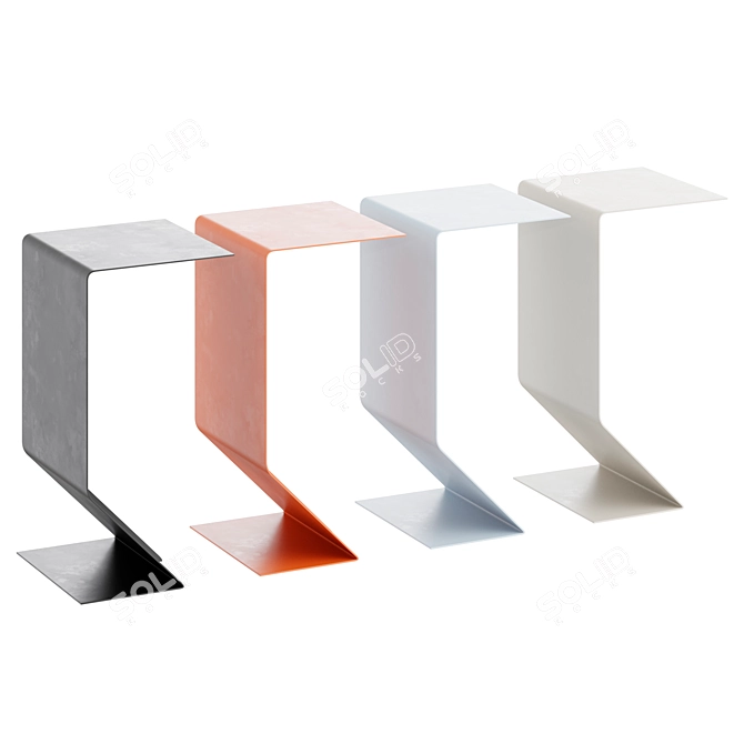 Compact Mark Accent Table 3D model image 2