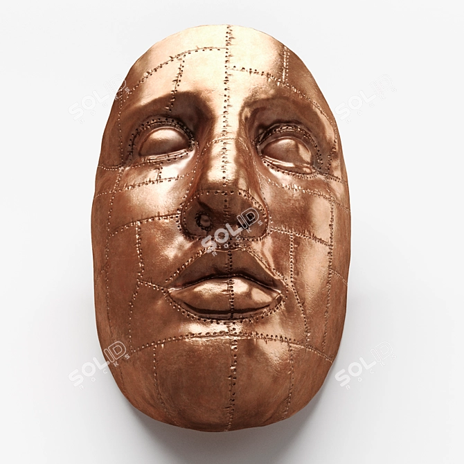 Copper Sculpture for Modern Home 3D model image 3