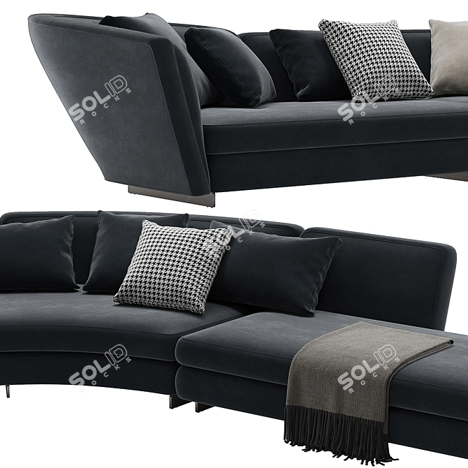 Modern Modular Seymour L Sofa 3D model image 3