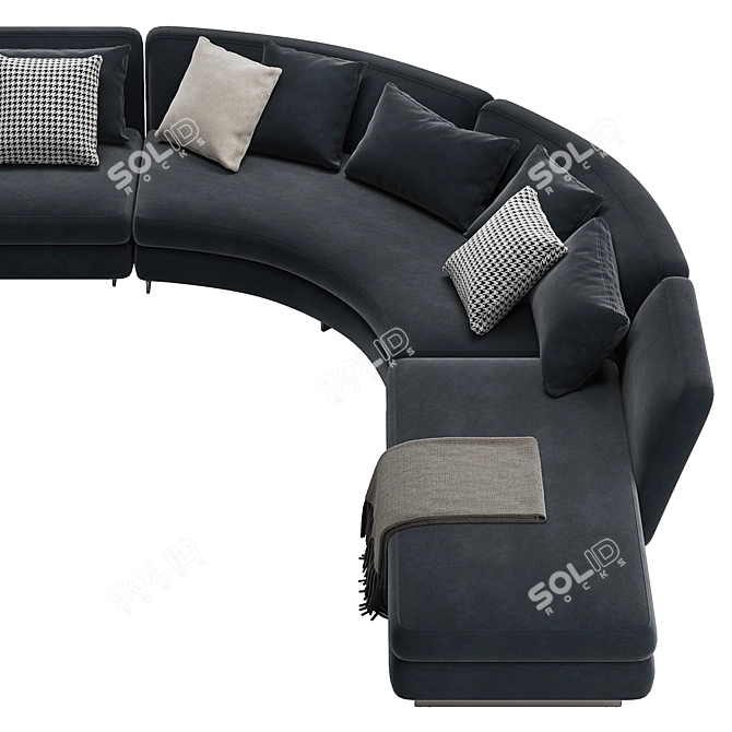 Modern Modular Seymour L Sofa 3D model image 4