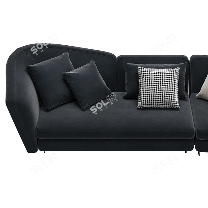Modern Modular Seymour L Sofa 3D model image 5