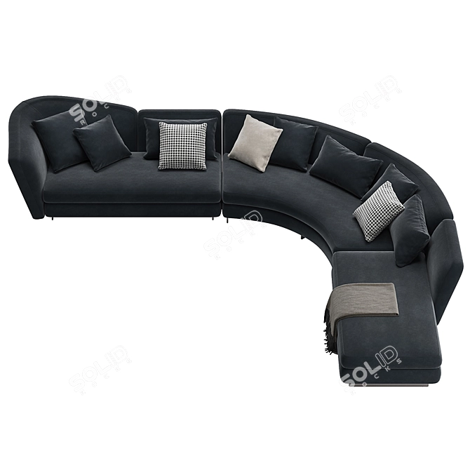 Modern Modular Seymour L Sofa 3D model image 6