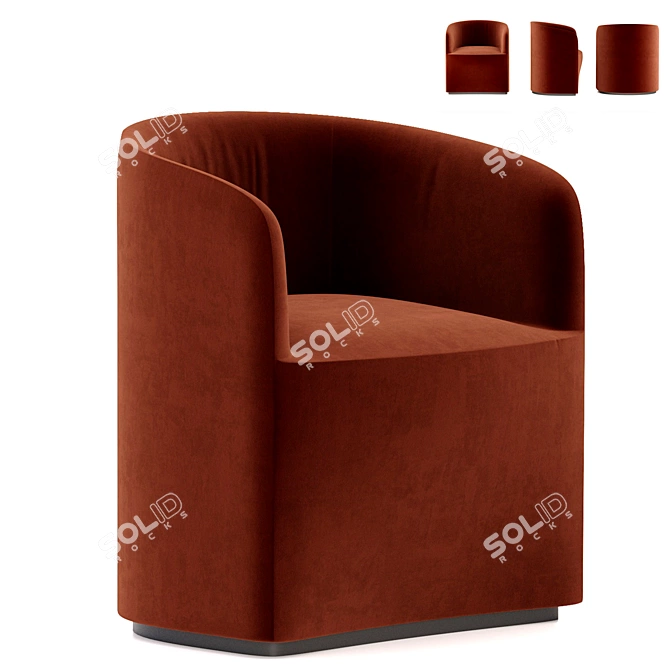 Cozy Tea Lounge Chair 3D model image 1