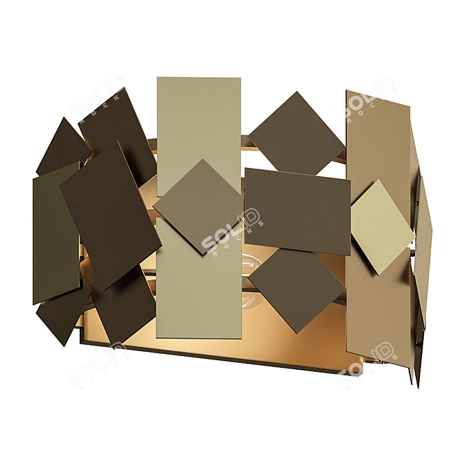 Pattern Wall Sconce by ImperiumLoft 3D model image 1