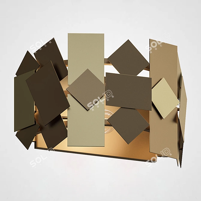 Pattern Wall Sconce by ImperiumLoft 3D model image 2