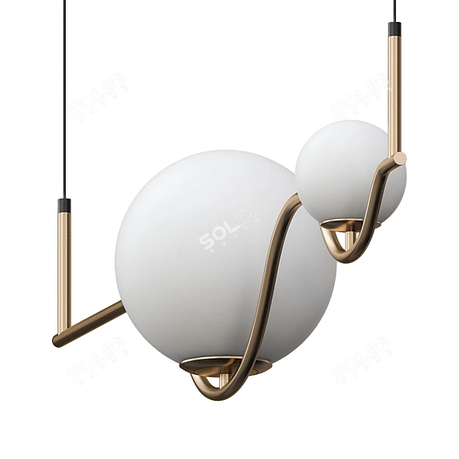 ImperiumLoft Wellig Pendant Light 3D model image 2