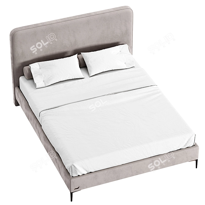 Blade Slim Bed Base Set 3D model image 5